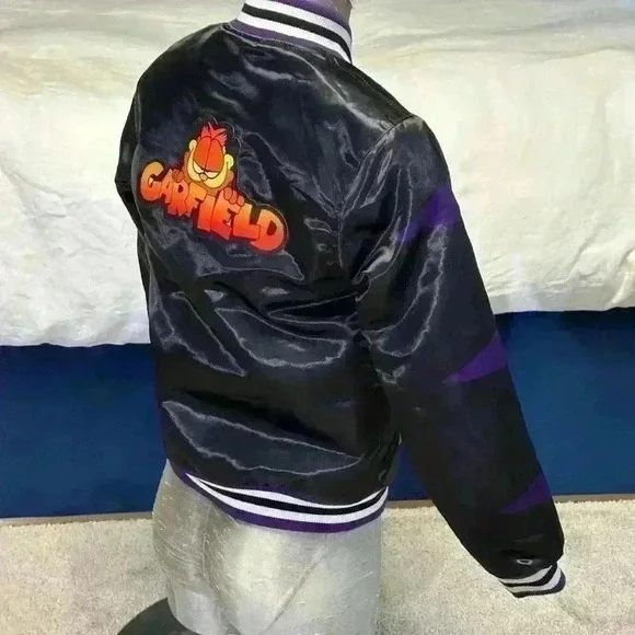 Garfield kids/youth unisex bomber jacket size medium - Picture 5 of 5